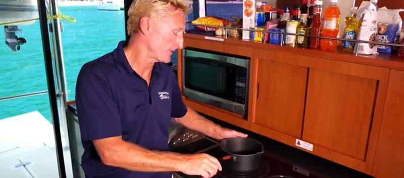 Cooking on Your Power Catamaran