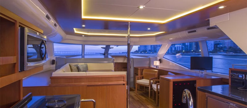 How to Use the Indoor Lighting Aboard Your Power Catamaran