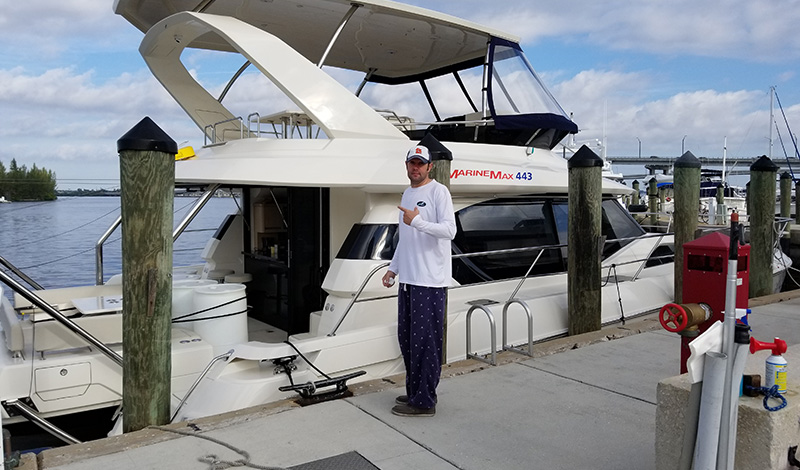 aquila 44 at dock