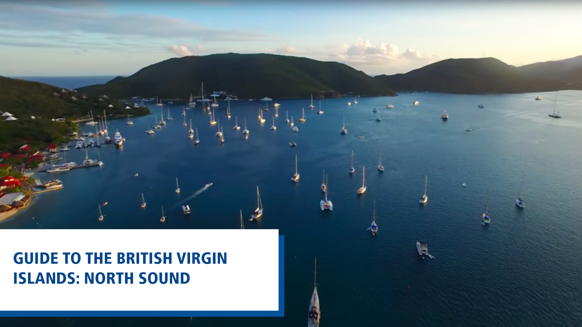 many boats in the north sound at bvi